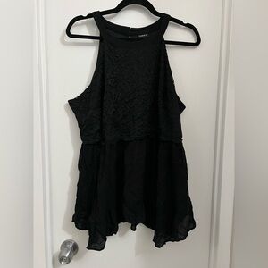 Torrid Black Lace Sleeveless Top
